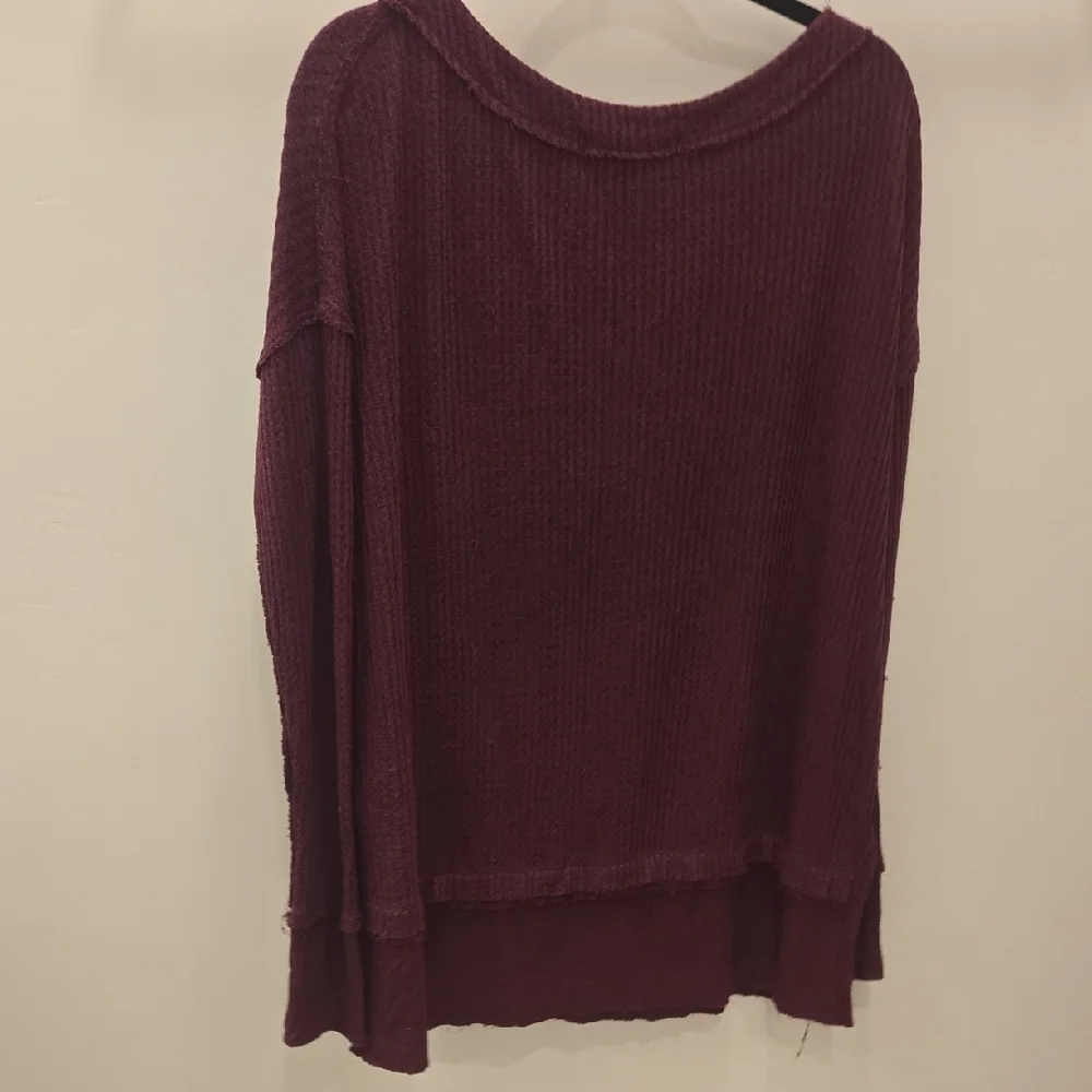 We The Free Burgundy Tunic Top S - Picture 5 of 9